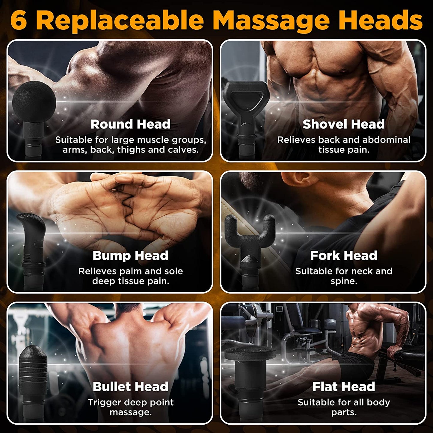 Pistolet de Massage Musculaire – Récupération Rapide & Relaxation Profonde